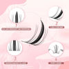 Picture of FADLASH Lash Clusters DIY Lash Extensions 10-16mm Eyelash Clusters Wispy Cluster Lashes Natural Look Individual Lashes Thin Band Cluster Eyelash Extensions Volume (XYT)