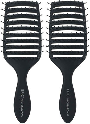 Picture of Epic Professional Quick Dry Hair Brush (Black)…2 Pack
