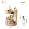 Picture of Rotating Makeup Organizer for Vanity 2 Tier,(Gold)