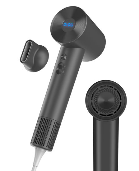 Picture of OSOU Hair Dryer, Negative Ionic Hair Dryer, High-Speed Blow Dryer with 110, 000 RPM Brushless Motor, Fast Drying Lightweight Travel Hairdryer, Low Noise Home Hair Dryer with Smooth Nozzle