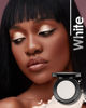 Picture of HOOMUSS Single White Eyeshadow Handmade Goth Eye Sahdow Makeup Palette for Halloween, High Pigmented & Long Lasting, Intense Color White Matte Eyeshadow (White)