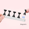Picture of Etercycle Nail Stand Acrylic Nail Art Display Stand Practice Nail Holder for Painting Nails Magnetic Practice Stands with Double-sided Tape For Home DIY Salon Supplies (Black)