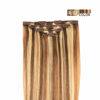 Picture of 16" Clip in Hair Extensions Remy Human Hair for Women - Silky Straight Real Human Hair hightlight Clip on 55grams 4pieces #6/613 Color