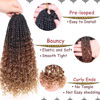 Picture of Beverlee Goddess Box Braids Crochet Hair 14 Inch Boho Box Braids 8 Packs Crochet Hair Bohemian Box Braids Crochet Braids Box Braids Curly Ends Messy Pre-looped Synthetic Curly Crochet Hair for Women