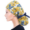 Picture of ABAMERICA Ponytail Scrub Caps for Women Surgical Caps Nurse Hat with Functional Ponytail Holder for Long Hair, Single or Satin-Lined