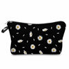 Picture of Deanfun Cosmetic Bag for Women, Durable Polyester Makeup Bag Organizer Travel Waterproof Roomy Accessories Daisy Purse Bag Gifts(52366)