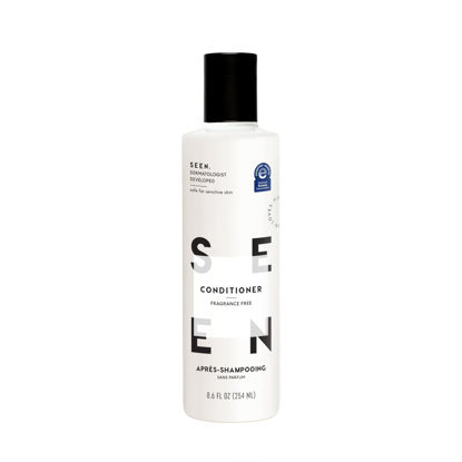 Picture of SEEN Conditioner, Fragrance Free - Non-Comedogenic & Sulfate-Free Hair Conditioner- Dermatologist-Developed - Safe for Sensitive, Eczema & Acne Prone Skin