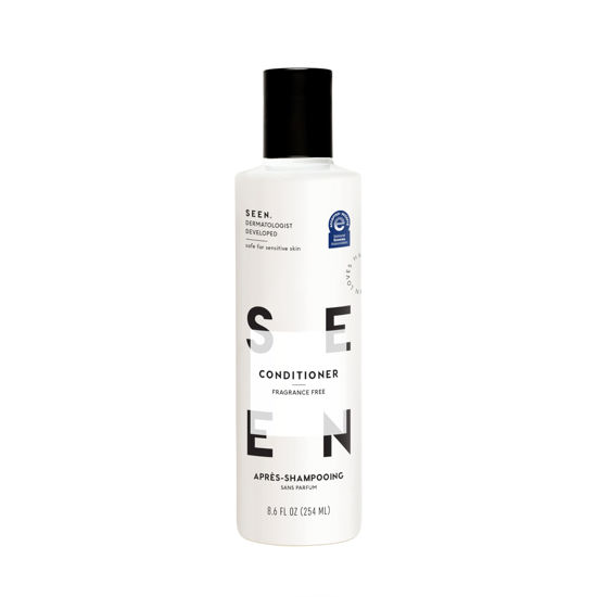 Picture of SEEN Conditioner, Fragrance Free - Non-Comedogenic & Sulfate-Free Hair Conditioner- Dermatologist-Developed - Safe for Sensitive, Eczema & Acne Prone Skin
