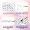 Picture of NAGARAKU Premade Fans Eyelash Extensions Premade Volume Fans Lash Extensions 120 Fans 5D 0.07C Curl 12mm Sharp Narrow Stem Clusters Thin Pointy Base Russian Fans Ready Volume Premade Lash Fan Fluffy