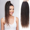 Picture of NAYOO Senegalese Twist Crochet Hair - 8 Packs 14 Inch Crochet Hair For Black Women, 30 Strands/Pack Small Twist Crochet Hair Hot Water Setting, Crochet Braids Hair with Natural Ends(14 Inch,1B/30)