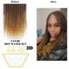 Picture of NAYOO Ombre Crochet Hair Senegalese Twist 22 Inch 8 Packs Braids Crochet Hair, 35 Strands/Pack Crochet Twist Hot Water Setting, Pre-Lopped Small Crochet Hair for Women (22 Inch, 1B/30/27)