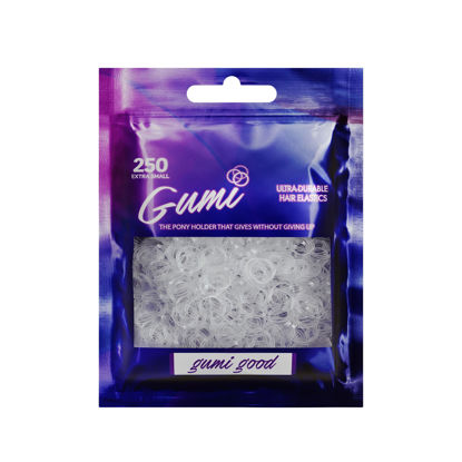 Picture of Gumi Clear Elastics 1/2 inch Hair Band Extra Small