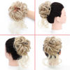 Picture of KETHBE Messy Bun Hair Piece Tousled Updo Hair Buns Extension Elastic Hair Band Hair Pieces Curly Hair Bun Scrunchie For Women (Highlights Blonde)