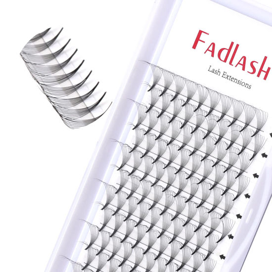 Picture of Volume Lash Extensions 8D 0.07 Premade Fans D Curl 13mm Premade Lashes Volume Lashes Pro Ponit Middle Stem Lashes Extension Premade Volume (8D-0.07-D, 13mm)