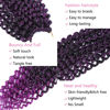 Picture of Passion Twist Hair Purple 24 Inch 8 Packs Passion Twist Crochet Hair Braiding Hair Long Bohemian Spring Twist Hair Crochet Braids Synthetic Hair Extension (24 Inch, T1B/Purple)