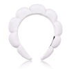 Picture of Ayesha Spa Headband for Washing Face Sponge Makeup Headbands Skincare Headband Soft Hair band to Facial Clean Headbands for Women Face wash Skin care Make up Shower (White)
