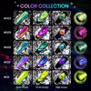 Picture of SUPWEE Cat Eye Gel Nail Polish Set - 12 Colors 9D Magnetic Nail Polish Gel Galaxy Cateye Nail Gel Polish with 1 Black Gel and Magnetic Lamp Cure Required Home Manicure DIY Nail Art
