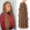 Picture of 6 Packs 24 Inch Soft Faux Locs Crochet Hair Pre Looped New Faux Locs Crochet Braids Goddess Locs Dreadlocs Synthetic Hair For Black Women (24 Inch 6PACK 27#)