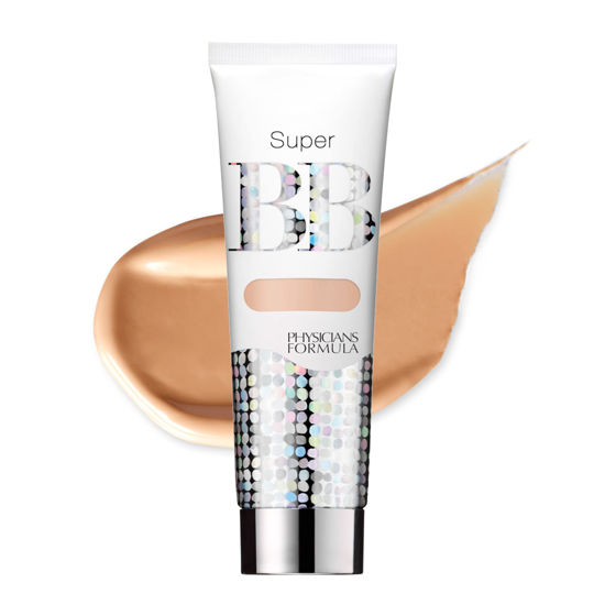 Picture of Physicians Formula Super BB Cream. All in 1 Tinted Beauty Balm Foundation Cream, Sheer Moisturizing Coverage, Cruelty Free Light/Medium
