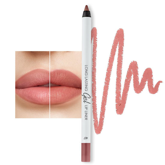 Picture of Lamel Matte Gel Lip Liner Pencil | Weightless&CreamyTexture - Sharpenable - Longwear & Waterproof - High Pigmented & Flawless Finish - Moisturizing - Cruelty-free & Paraben-Free,- 407, 1,7g/0.05oz