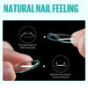 Picture of TOMICCA Almond Nail Tips, Medium Almond Acrylic Nail Tips, 216Pcs Full Cover Clear Nails, Nail Extension Tips for Nail Salon and DIY at Home