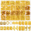 Picture of Lucomb 220 Pcs Gold Hair Jewelry for Braids, Loc Jewelry for Hair Dreadlock, Hair Charms for Women, Metal Gold Braids Rings Cuffs Clips for Dreadlock Accessories Hair Braids Jewelry Decorations