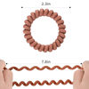 Picture of 79STYLE 30pcs Spiral Hair Ties No Crease Coil Hair Ties Platics Coiled Phone Cord Ponytail Holder Large Sprial Hair Scrunchies For Women Thick Curly Hair Girls
