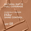 Picture of IT Cosmetics CC+ Cream Natural Matte Foundation with SPF 40 - Shine-Reducing & Long-Wear Full Coverage Foundation For Oily Skin - With Hyaluronic Acid - Non-Comedogenic, Tan Rich - 1.08 fl oz