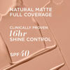 Picture of IT Cosmetics CC+ Cream Natural Matte Foundation with SPF 40 - Shine-Reducing & Long-Wear Full Coverage Foundation For Oily Skin - With Hyaluronic Acid - Non-Comedogenic, Medium Cool - 1.08 fl oz