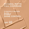 Picture of IT Cosmetics CC+ Cream Natural Matte Foundation with SPF 40 - Shine-Reducing & Long-Wear Full Coverage Foundation For Oily Skin - With Hyaluronic Acid - Non-Comedogenic, Neutral Tan - 1.08 fl oz