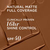 Picture of IT Cosmetics CC+ Cream Natural Matte Foundation with SPF 40 - Shine-Reducing & Long-Wear Full Coverage Foundation For Oily Skin - With Hyaluronic Acid - Non-Comedogenic, Deep - 1.08 fl oz