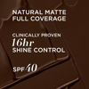 Picture of IT Cosmetics CC+ Cream Natural Matte Foundation with SPF 40 - Shine-Reducing & Long-Wear Full Coverage Foundation For Oily Skin - With Hyaluronic Acid - Non-Comedogenic, Deep Cool - 1.08 fl oz