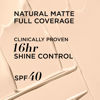 Picture of IT Cosmetics CC+ Cream Natural Matte Foundation with SPF 40 - Shine-Reducing & Long-Wear Full Coverage Foundation For Oily Skin - With Hyaluronic Acid - Non-Comedogenic, Fair Warm - 1.08 fl oz