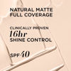 Picture of IT Cosmetics CC+ Cream Natural Matte Foundation with SPF 40 - Shine-Reducing & Long-Wear Full Coverage Foundation For Oily Skin - With Hyaluronic Acid - Non-Comedogenic, Fair Porcelain - 1.08 fl oz