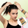Picture of Bouiexye Hair Tie Bracelets, 48PCS Boho Hair Accessories Hair Ties for Women - Not Damage for Thick Thin Hair Medium Long Hair Pony Tails (Retro C)