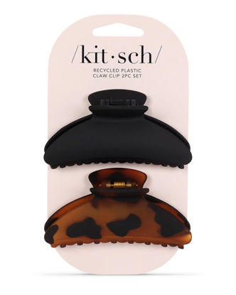 Picture of Kitsch Medium Claw Clips, Medium Hair Clips for Women, Stylish Hair Claw Clips for Thick Hair & Thin Hair, Cute Medium Hair Clip & Claw Clip for Teen Girls, Hair Accessories, 2pc set