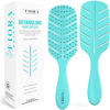 Picture of Detangler Brush by Fiora Naturals - 100% Bio-Friendly Detangling brush w/Ultra-Soft Bristles - Glide Through Tangles with Ease - For Curly, Fine, Black Natural, Women, Men, Kids - Dry and Wet Hair