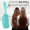 Picture of Detangler Brush by Fiora Naturals - 100% Bio-Friendly Detangling brush w/Ultra-Soft Bristles - Glide Through Tangles with Ease - For Curly, Fine, Black Natural, Women, Men, Kids - Dry and Wet Hair