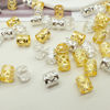 Picture of 100pcs Gold and Silver Dreadlock Accessories Hair Cuffs for Braids Loc Jewelry Rings Adjustable Hair Beads for Women and Girls