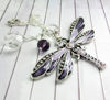 Picture of Dragonfly Rear View Mirror Car Charm - Crystal Sun Catcher for Car - Valentines Day Gifts for Women