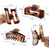 Picture of laxizar Claw Clip Hair Clip 8 Pack 4.3 Ihch Rectangular Hair Clips for Women Girls Large Hair Jaw Clips Hair Clamps