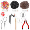 Picture of Hair Tinsel Kit (48 Inch,12 Colors, 3800 strands), Fairy Tinsel Hair Extensions with Tools - Glitter Hair Tinsel Heat Resistant Accessories for Girls Women Kids Christmas New Year Halloween Cosplay