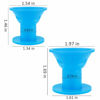 Picture of JANYUN 40 Pcs Magic Hair Rollers Include 20 pcs Large Silicone Curlers and 20pcs Small Silicone Curlers (sea blue)