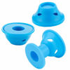 Picture of JANYUN 40 Pcs Magic Hair Rollers Include 20 pcs Large Silicone Curlers and 20pcs Small Silicone Curlers (sea blue)