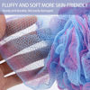 Picture of BTYMS 4 Pieces Bath Sponge Shower Loofahs 60g Mesh Pouf Bath Puffs Shower Scrunchies Bath Poufs for Shower
