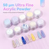 Picture of Saviland Acrylic Nail Kit with Everything: 10 Colors Acrylic Powder Clear Liquid Monomer 48W Nail Lamp 20000RPM Nail Drill Complete Tools Home Manicurist Nail Extensions