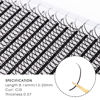 Picture of KOLYBEL Premade Fan Spikes Lash Extensions 0.07mm D Curl 8-15mm Mixed Tray Wipsy Volume Lash Extensions 320 Spikes Fans Matte Black Eyelash Extension Supplies（0.07-D,8-15mm）