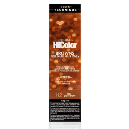 Picture of L'Oréal Technique HiColor Browns & Blondes Permanent Hair Color | Lifts Dark Hair in One Step | No Brassiness | Rich, Smooth Creme Formula | Intense, Long-Lasting Color | Coolest Light Brown