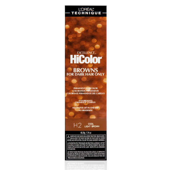 Picture of L'Oréal Technique HiColor Browns & Blondes Permanent Hair Color | Lifts Dark Hair in One Step | No Brassiness | Rich, Smooth Creme Formula | Intense, Long-Lasting Color | Coolest Light Brown
