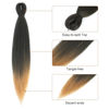 Picture of DIFUNEE Pre-stretched Braiding Hair - 24 Inch 8 Packs Ombre Blonde Longt Braiding Hair For Twist or Box Braids, Yaki Texture Hot Water Setting Synthetic Braiding Hair Extensions (24 Inch, T27-8P)